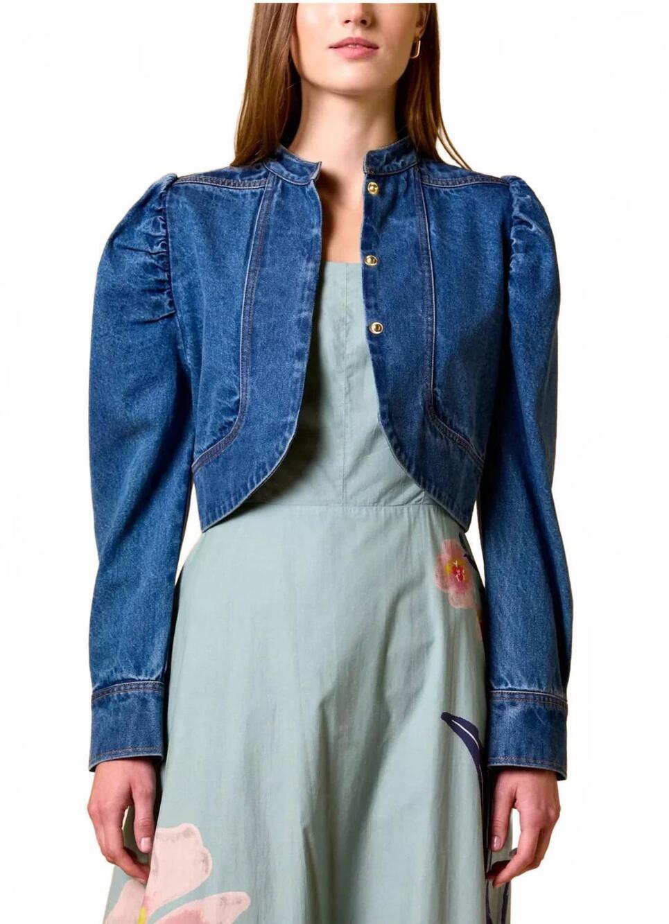 NEW CLEOBELLA damien jacket in medium denim